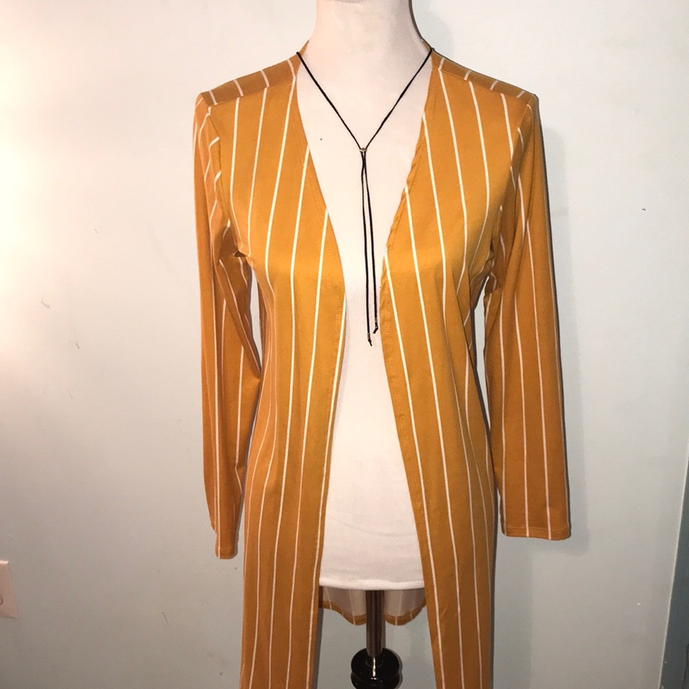 Gold stripped cardigan